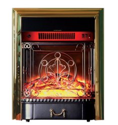 Каминокомплект Interflame Экстер М махагон с очагом Majestic FX M Brass