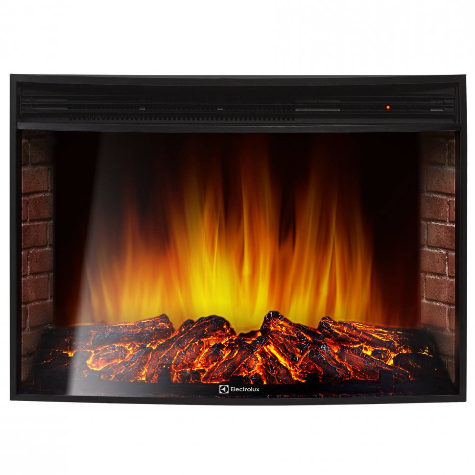 Каминокомплект Firelight Quadro 30 с очагом Electrolux EFP/P-3320RLS камень песчаник античный белый/белая эмаль