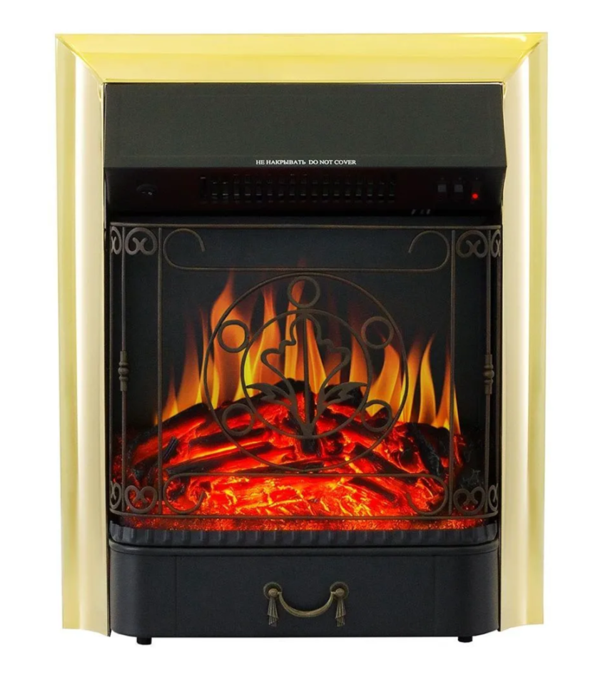 Каминокомплект Royal Flame California STD CRM (Разборный) с очагом Majestic FX Brass санд грей