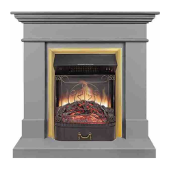 Каминокомплект Royal Flame California STD CRM (Разборный) с очагом Majestic FX Brass санд грей
