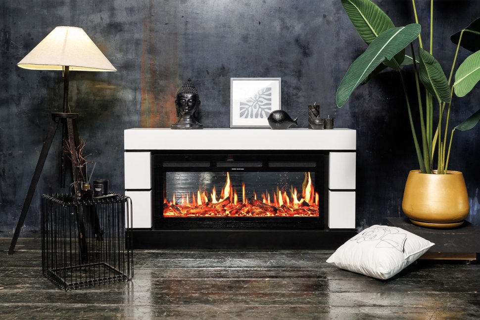 Каминокомплект Royal Flame Modern CRM (Разборный) с очагом Vision 42 LOG LED